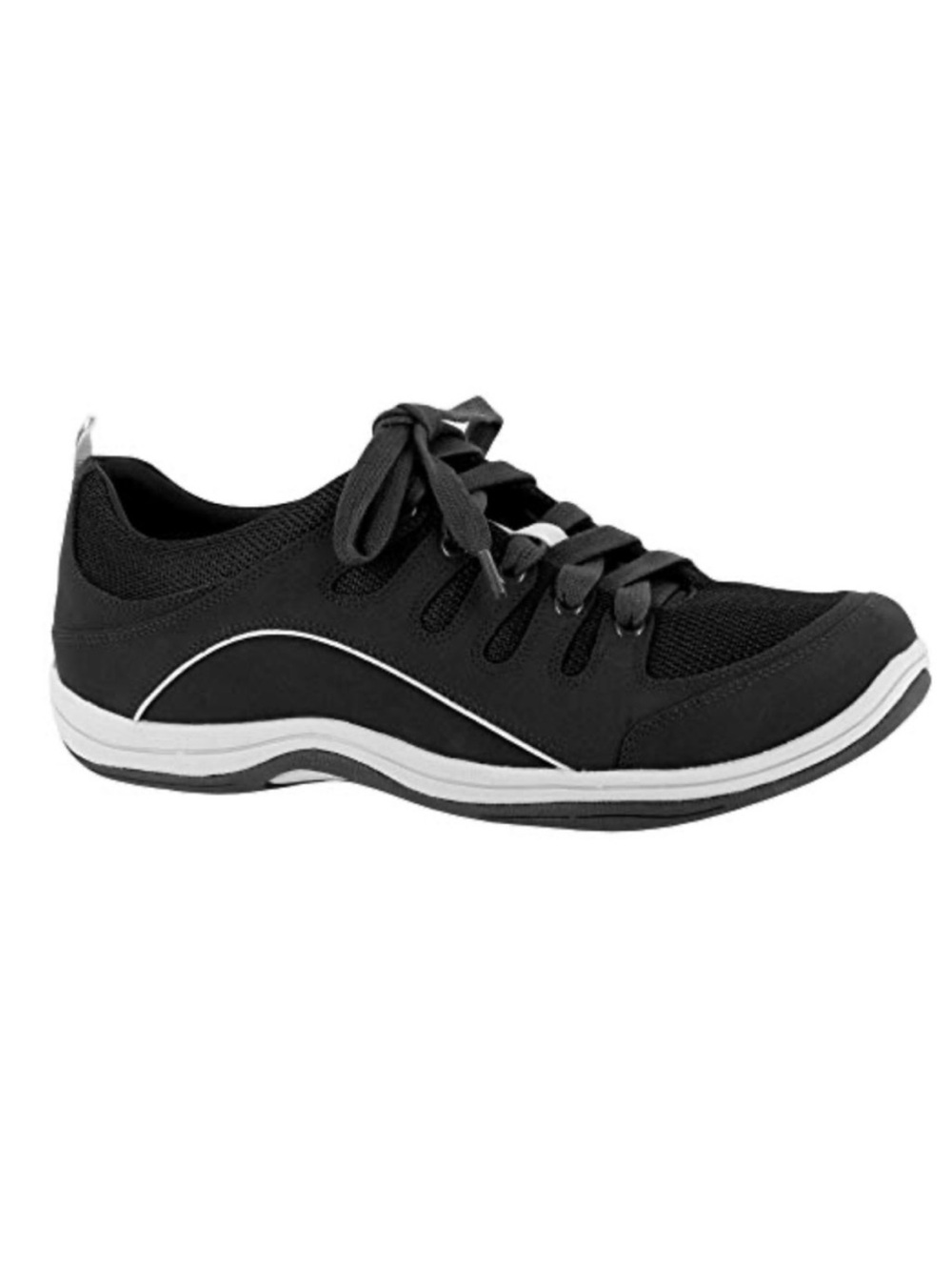 Easy Street Ellen Women's Leather Sneakers Black